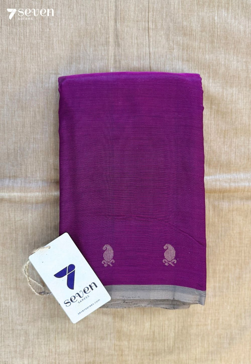 Pink Whisper Signature Seven Handloom Pink Bangalore Vegan Silk Saree - Seven Sarees - Saree - Seven Sarees