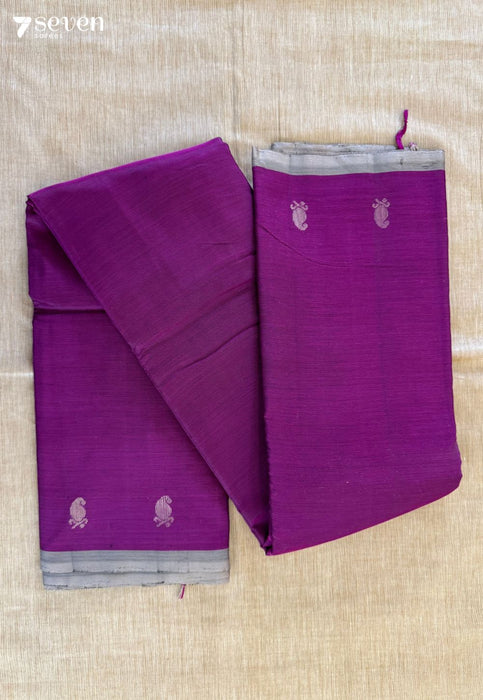 Pink Whisper Signature Seven Handloom Pink Bangalore Vegan Silk Saree - Seven Sarees - Saree - Seven Sarees