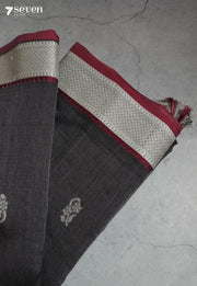 Pravaha Signature Seven Handloom Blue Bangalore Pure Cotton Saree - Seven Sarees - Saree - Seven Sarees