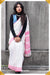 Preeti Mangalagiri Handloom White/Pink Pure Cotton Saree - Seven Sarees - Saree - Seven Sarees