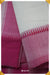 Preeti Mangalagiri Handloom White/Pink Pure Cotton Saree - Seven Sarees - Saree - Seven Sarees