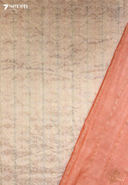 Rajanika Signature Seven Handloom Peach Bangalore Pure Cotton Saree - view 3
