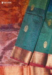 Rashmika Maheshwari Handloom Green Silk Cotton Saree - Seven Sarees - Seven Sarees
