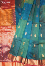 Rashmika Maheshwari Handloom Green Silk Cotton Saree - Seven Sarees - Seven Sarees