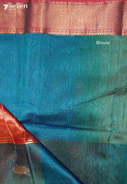 Rashmika Maheshwari Handloom Green Silk Cotton Saree - Seven Sarees - Seven Sarees