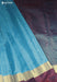 Ratnamysuri Signature Seven Handloom Blue Bangalore Pure Silk Cotton Saree - Seven Sarees - Saree - Seven Sarees