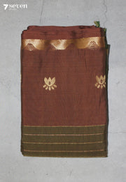 Rayanvi Signature Seven Handloom Green Bangalore Pure Cotton Saree - Seven Sarees - Saree - Seven Sarees