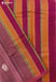 Red Rose Signature Seven Handloom Red Bangalore Pure Cotton Saree - Seven Sarees - Saree - Seven Sarees