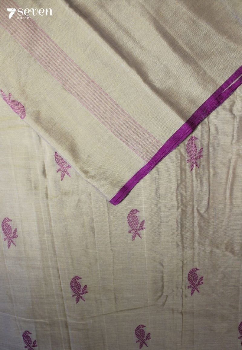 Riddhima Signature Seven Handloom Khakhi Bangalore Pure Cotton Saree - Seven Sarees - Saree - Seven Sarees
