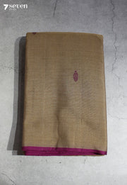 Riddhima Signature Seven Handloom Khakhi Bangalore Pure Cotton Saree - Seven Sarees - Saree - Seven Sarees
