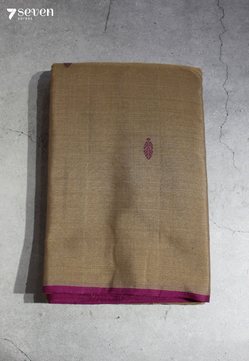 Riddhima Signature Seven Handloom Khakhi Bangalore Pure Cotton Saree - Seven Sarees - Saree - Seven Sarees