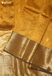 Ritambhara Maheshwari Handloom Mustard Silk Cotton Saree - view 5