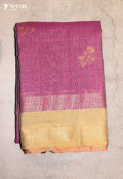 Rithmika Signature Seven Handloom Pink Bangalore Pure Cotton Saree - Seven Sarees - Saree - Seven Sarees