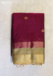 Rithvani Signature Seven Handloom Pink Bangalore Pure Cotton Saree - Seven Sarees - Saree - Seven Sarees