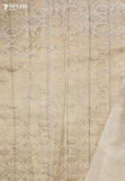Ritumati Signature Seven Handloom Off-White Bangalore Pure Cotton Saree - view 3