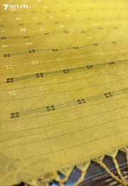 Riva Signature Seven Handloom Orange/Yellow Bangalore Pure Cotton Saree - Seven Sarees - Saree - Seven Sarees