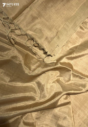 Ruchira Mangalagiri Handloom Brown Vegan Silk Saree - Seven Sarees - Saree - Seven Sarees