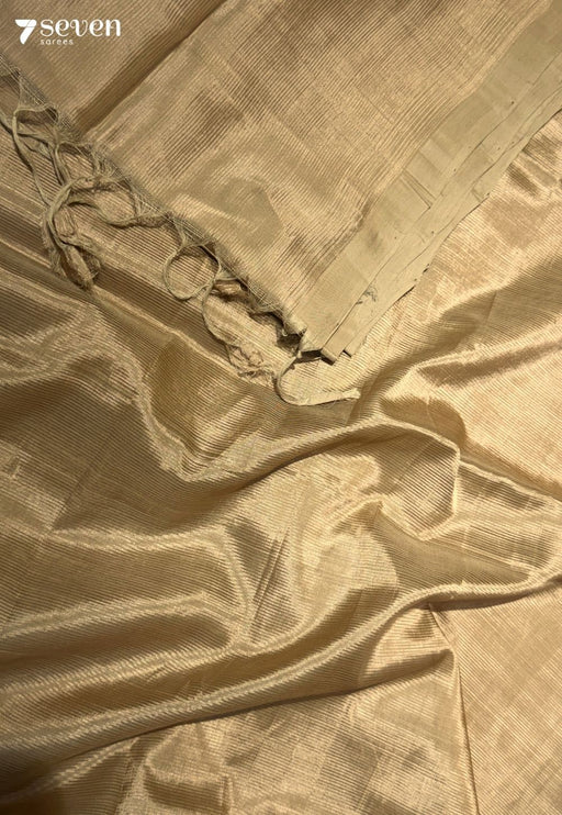 Ruchira Mangalagiri Handloom Brown Vegan Silk Saree - Seven Sarees - Saree - Seven Sarees