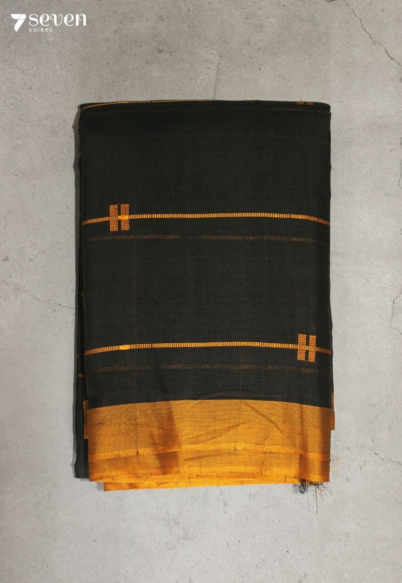 Ruvanshi Signature Seven Handloom Green Bangalore Pure Cotton Saree - Seven Sarees - Saree - Seven Sarees