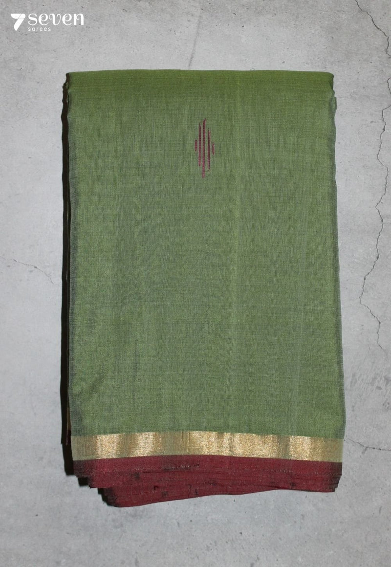 Saanira Signature Seven Handloom Blue Bangalore Pure Cotton Saree - Seven Sarees - Saree - Seven Sarees