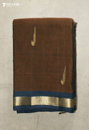 Saanvaya Signature Seven Handloom Maroon Bangalore Pure Cotton Saree - Seven Sarees - Saree - Seven Sarees