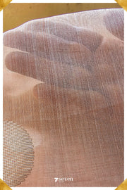 Sakura Chattisgarh Dusty Copper Pure Kosa Silk Saree|Silk Mark Certified - Seven Sarees - Seven Sarees
