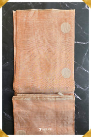Sakura Chattisgarh Dusty Copper Pure Kosa Silk Saree|Silk Mark Certified - Seven Sarees - Seven Sarees