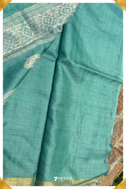 Salvia Chattisgarh Blue Pure Kosa Silk Saree|Silk Mark Certified - Seven Sarees - Saree - Seven Sarees
