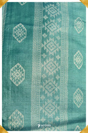 Salvia Chattisgarh Blue Pure Kosa Silk Saree|Silk Mark Certified - Seven Sarees - Saree - Seven Sarees
