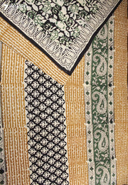 Samaira Jaipur Black Hand Block Printed 100% Cotton Saree - Seven Sarees - Saree - Seven Sarees