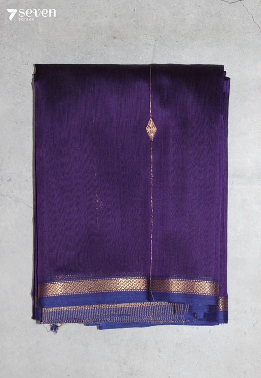 Samhita Maheshwari Handloom Purple Silk Cotton Saree