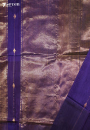 Samhita Maheshwari Handloom Purple Silk Cotton Saree - Seven Sarees - Seven Sarees