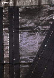 Sattvika Maheshwari Handloom Black Silk Cotton Saree - Seven Sarees - Seven Sarees