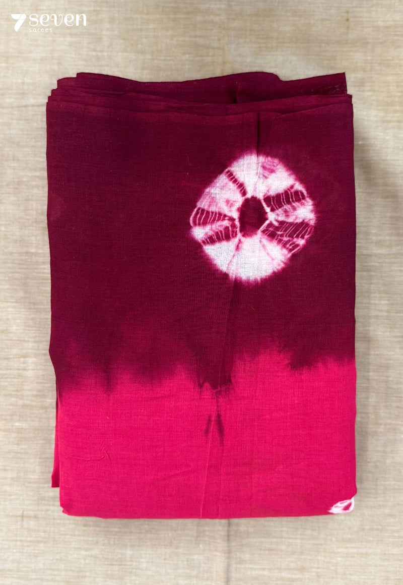 Sembaruthi Madurai Pink Handmade Pure Cotton Sungudi Saree - Seven Sarees - Saree - Seven Sarees