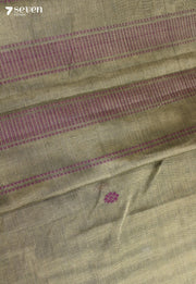 Sharmila Signature Seven Handloom Khakhi Bangalore Pure Cotton Saree - Seven Sarees - Saree - Seven Sarees