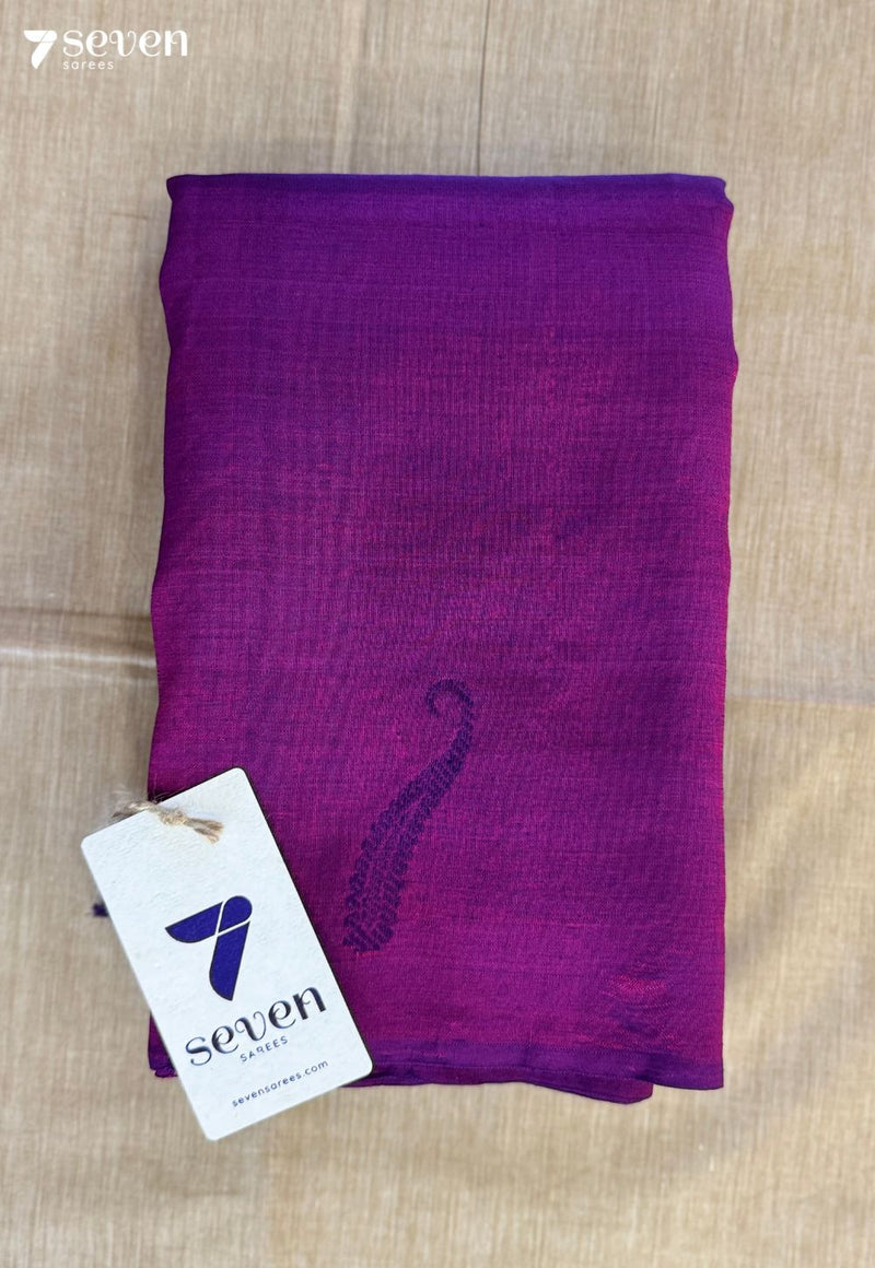 Sheer Shringar Signature Seven Handloom Pink Bangalore Vegan Silk Saree - Seven Sarees - Saree - Seven Sarees