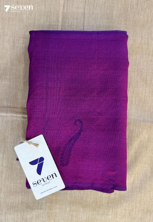 Sheer Shringar Signature Seven Handloom Pink Bangalore Vegan Silk Saree - Seven Sarees - Saree - Seven Sarees