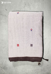 Shravani Signature Seven Handloom Light Pink Bangalore Pure Cotton Saree - Seven Sarees - Saree - Seven Sarees