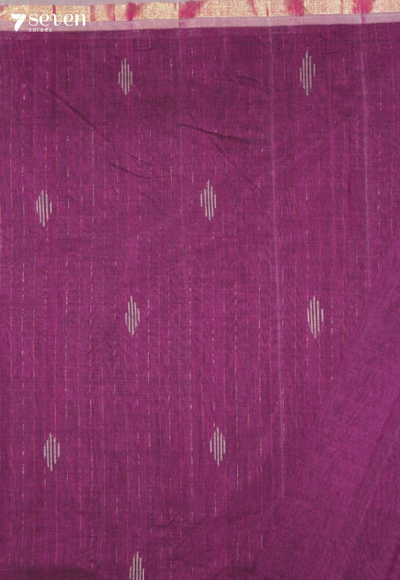 Shubhangi Signature Seven Handloom Pink Bangalore Pure Cotton Saree - view 3