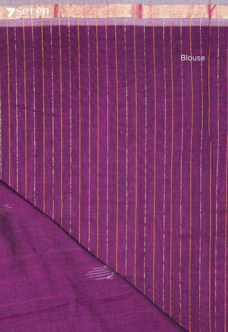 Shubhangi Signature Seven Handloom Pink Bangalore Pure Cotton Saree - view 4
