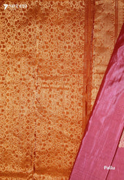 Sireya Signature Seven Handloom Pink Bangalore Pure Silk Cotton Saree - Seven Sarees - Saree - Seven Sarees