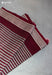 Smriti Signature Seven Handloom Red - White Stripes Bangalore Pure Cotton Saree - Seven Sarees - Saree - Seven Sarees