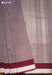 Smriti Signature Seven Handloom Red - White Stripes Bangalore Pure Cotton Saree - Seven Sarees - Saree - Seven Sarees