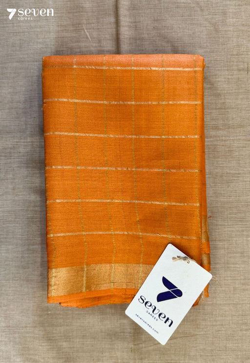 Special Seven Chattisgarh Yellow Pure Tussar Silk Saree | Silk Mark Certified - Seven Sarees - Saree - Seven Sarees
