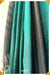 Sungandha Signature Seven Handloom Green Bangalore Silk Cotton Saree with Black Centre pleats, Pallu and Blouse - Seven Sarees - Saree - Seven Sarees