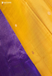 Sunshine Diamond Signature Seven Handloom Yellow Bangalore Pure Silk Saree|Silk Mark Certified - Seven Sarees - Saree - Seven Sarees