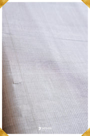 Sushmita Mangalagiri Handloom Silver Silk Cotton Saree - Seven Sarees - Saree - Seven Sarees