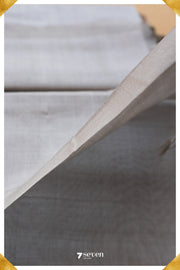 Sushmita Mangalagiri Handloom Silver Silk Cotton Saree - Seven Sarees - Saree - Seven Sarees