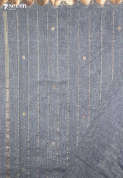 Sushmita Signature Seven Handloom Grey Bangalore Pure Cotton Saree - view 3