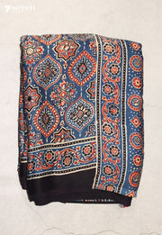 Sushravi Kutch Blue Pure Handmade Ajrakh Modal with Handpasted Mirrors - view 2